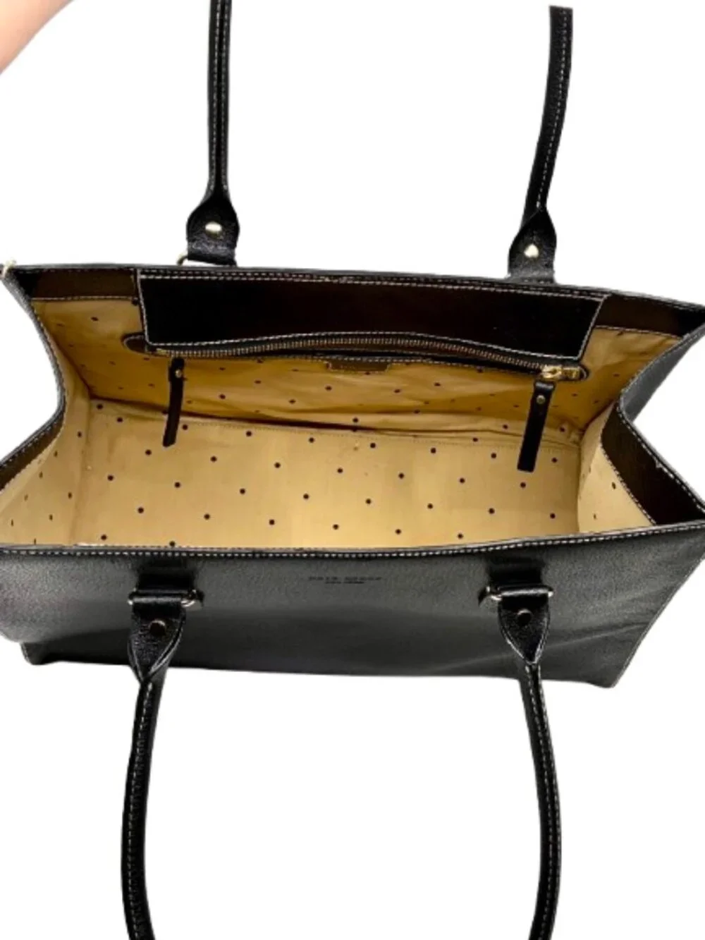 KATE SPADE~Wellesley Fallon Tote Black Pebbled Leather Shoulder Bag Work Bag